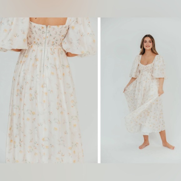 NWT Harlow Maxi Dress(L) in Tiny Floral - Worth Collective - Bump Friendly - Picture 2 of 4